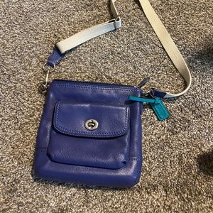 Blue Coach purse